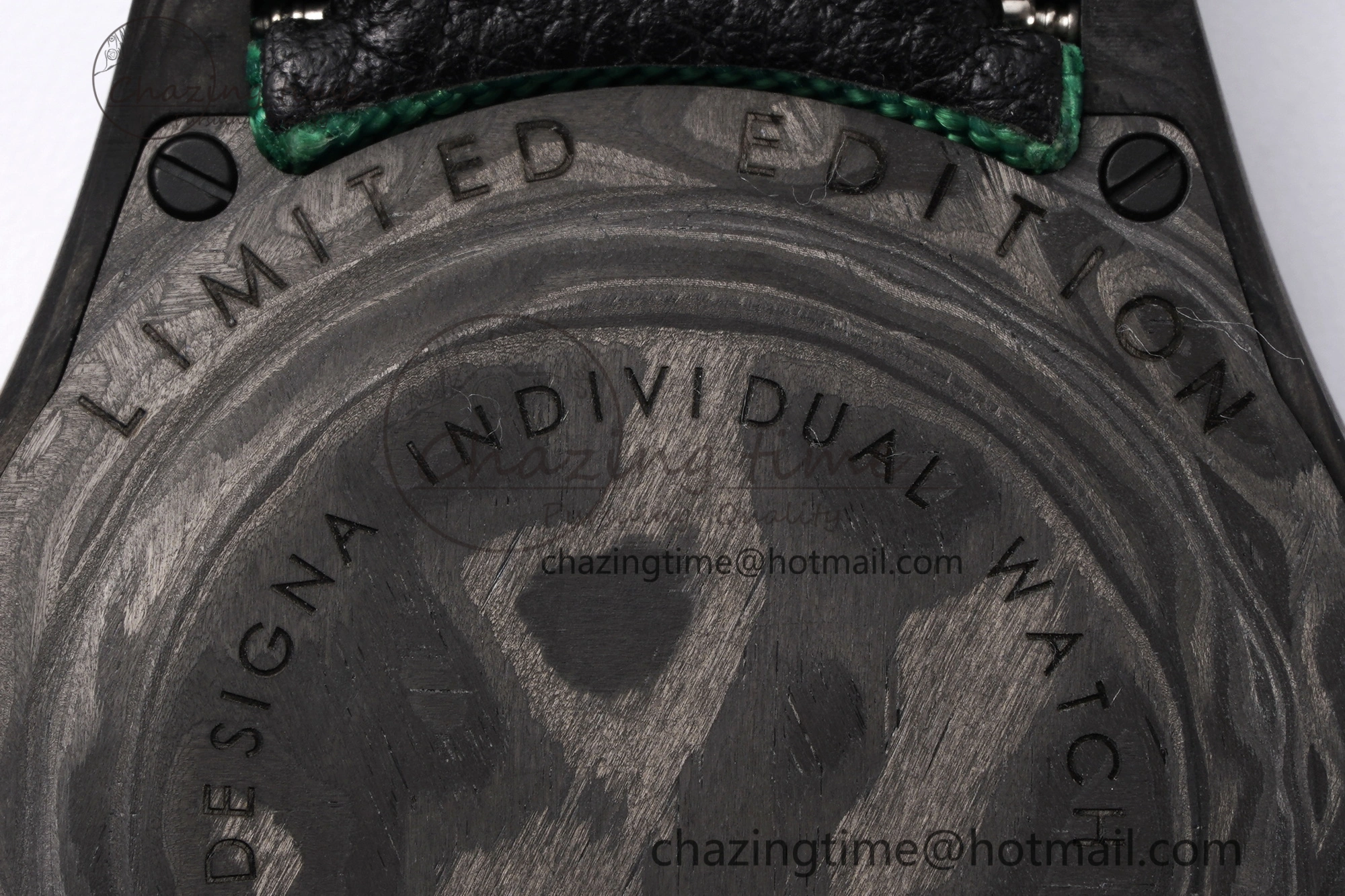 Daytona DIW Carbon Case and Bezel Noob Best Edition Carbon Green Dial on Green Nylon Strap SA4130