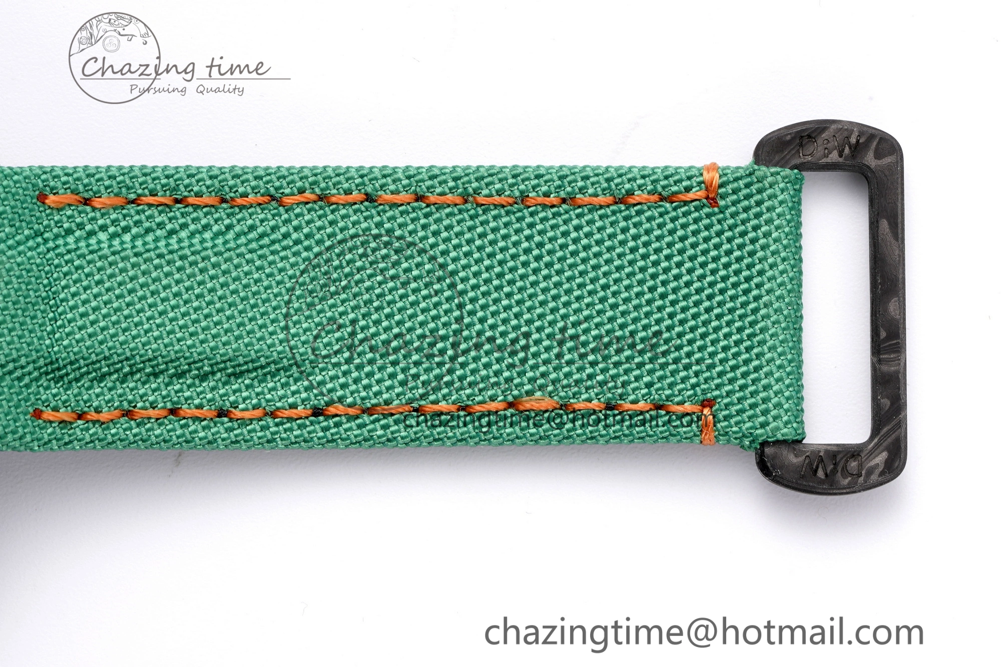 Daytona DIW Carbon Case and Bezel Noob Best Edition Carbon Green Dial on Green Nylon Strap SA4130