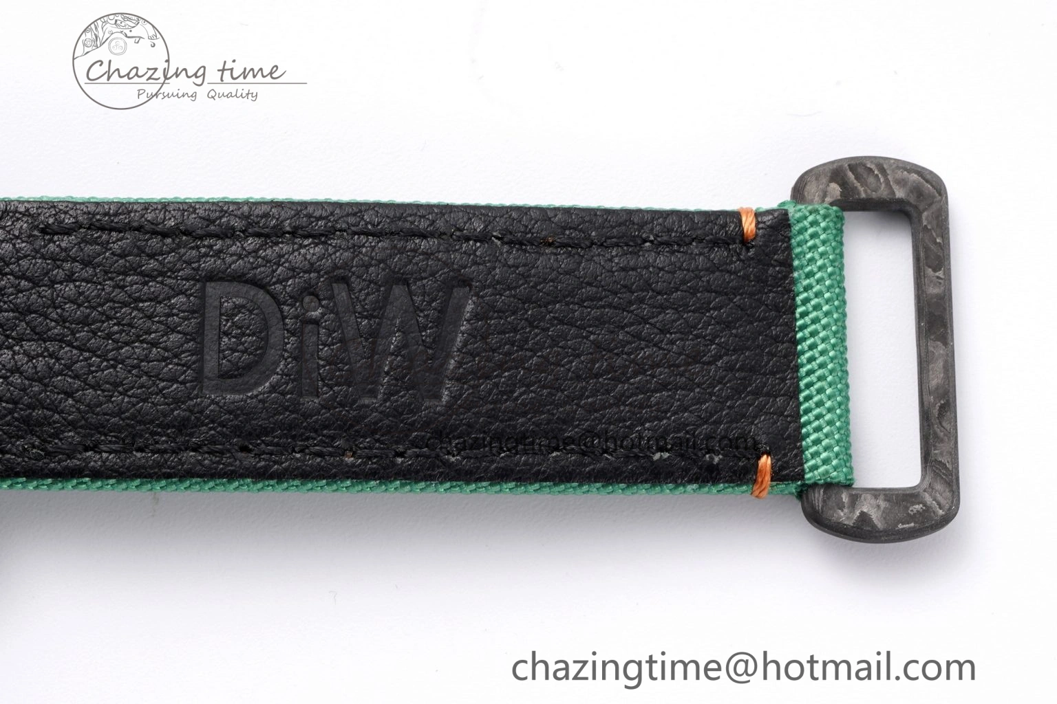Daytona DIW Carbon Case and Bezel Noob Best Edition Carbon Green Dial on Green Nylon Strap SA4130