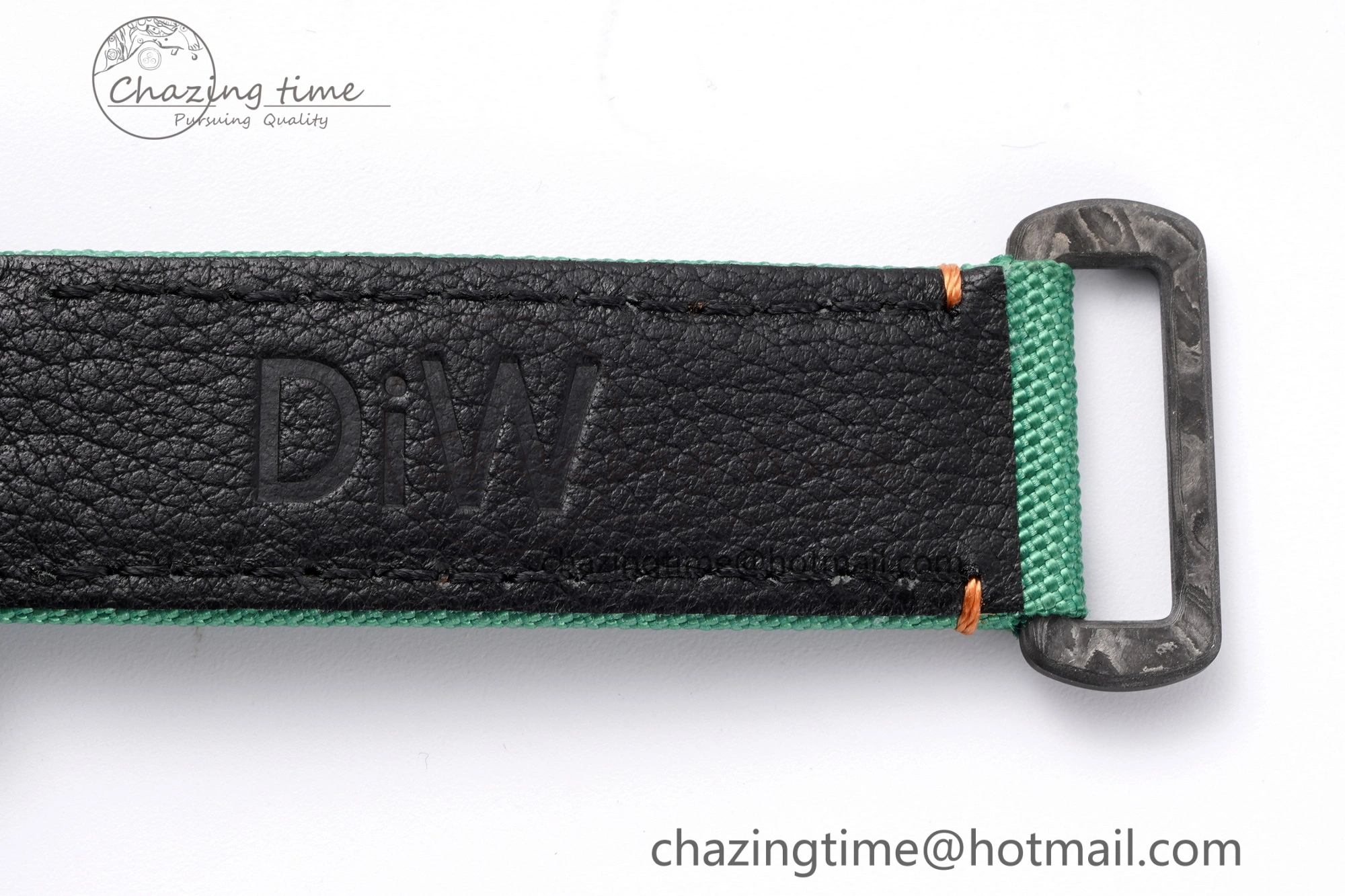 Daytona DIW Carbon Case and Bezel Noob Best Edition Carbon Green Dial on Green Nylon Strap SA4130
