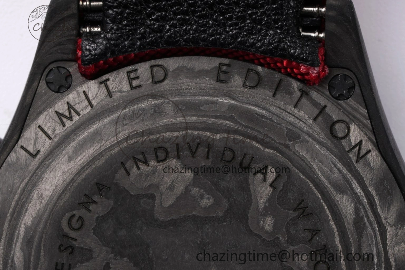 Daytona DIW Carbon Case and Bezel Noob Best Edition Carbon Red Dial on Red Nylon Strap SA4130
