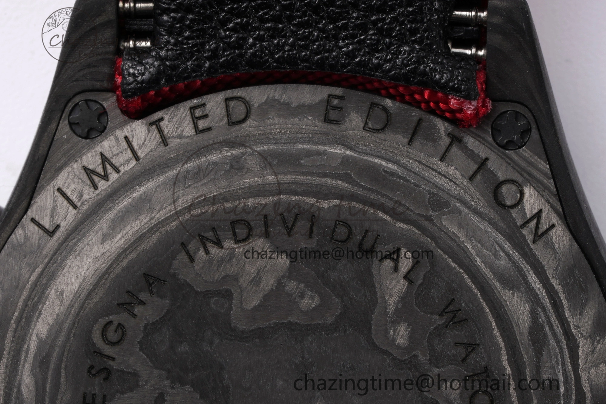 Daytona DIW Carbon Case and Bezel Noob Best Edition Carbon Red Dial on Red Nylon Strap SA4130