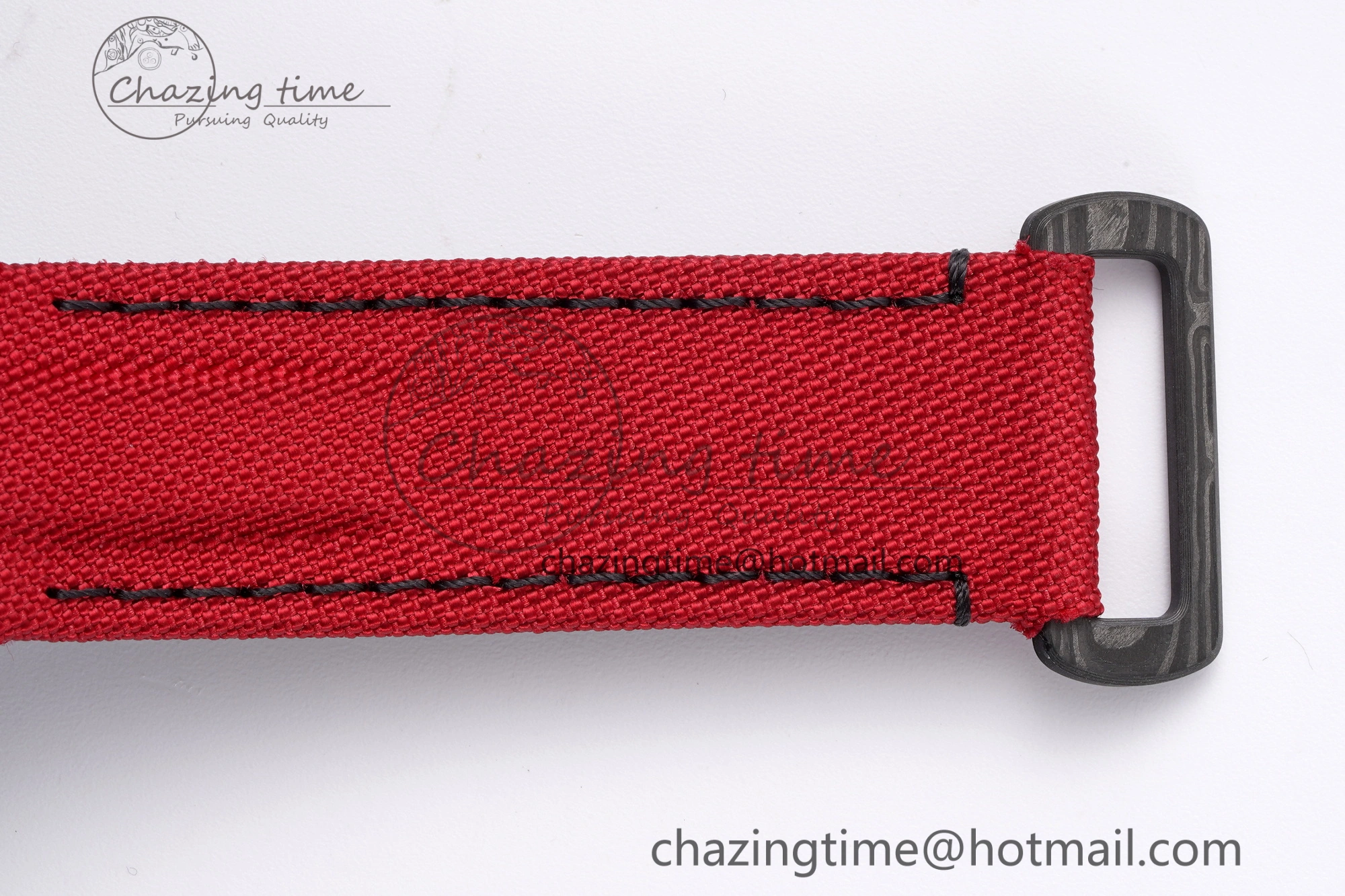 Daytona DIW Carbon Case and Bezel Noob Best Edition Carbon Red Dial on Red Nylon Strap SA4130