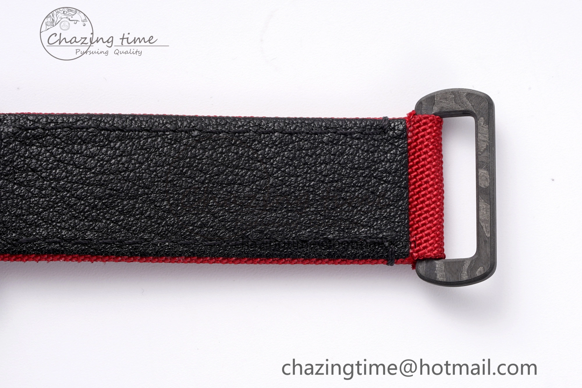 Daytona DIW Carbon Case and Bezel Noob Best Edition Carbon Red Dial on Red Nylon Strap SA4130
