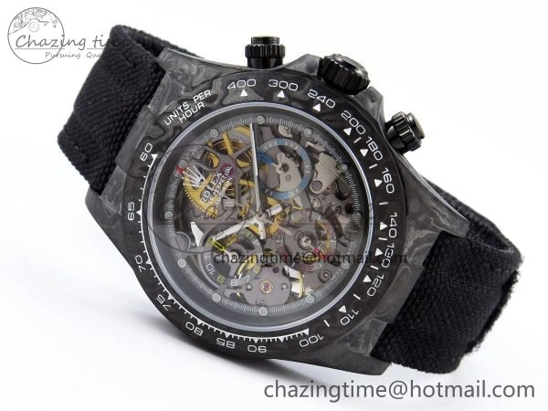 Daytona DIW Carbon DIWF Best Edition Skeleton Dial on Black Nylon Strap SA4130