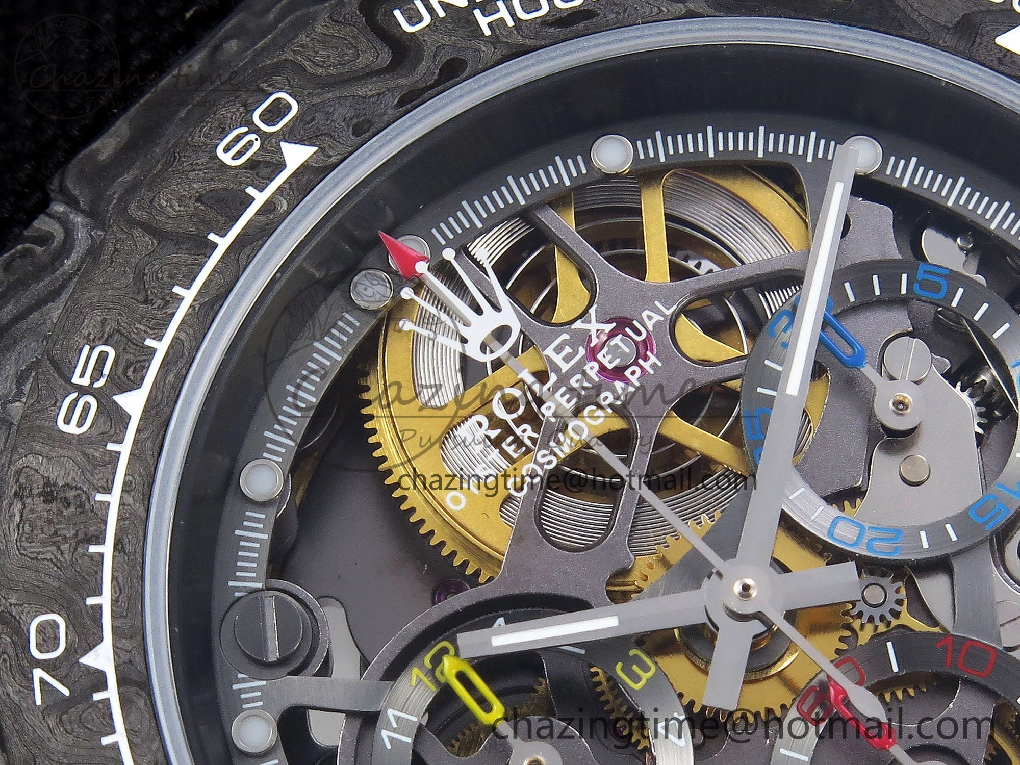 Daytona DIW Carbon DIWF Best Edition Skeleton Dial on Black Nylon Strap SA4130