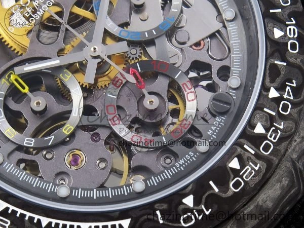 Daytona DIW Carbon DIWF Best Edition Skeleton Dial on Black Nylon Strap SA4130