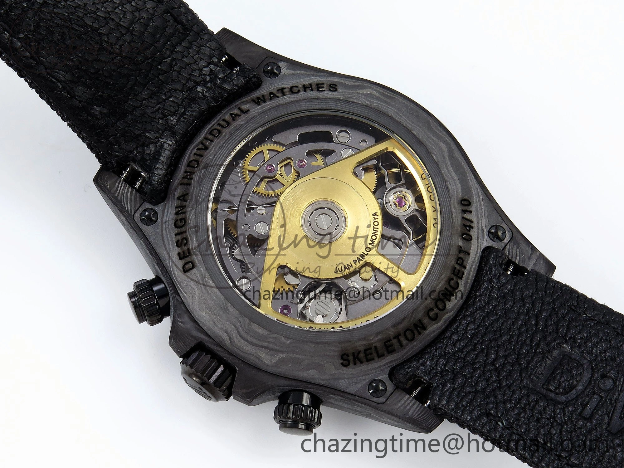 Daytona DIW Carbon DIWF Best Edition Skeleton Dial on Black Nylon Strap SA4130