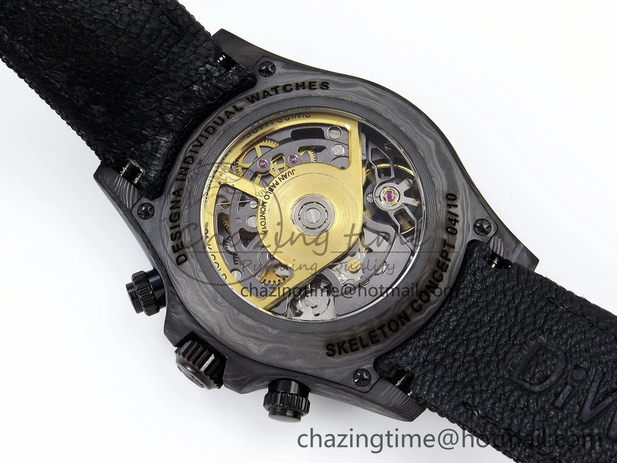Daytona DIW Carbon DIWF Best Edition Skeleton Dial on Black Nylon Strap SA4130