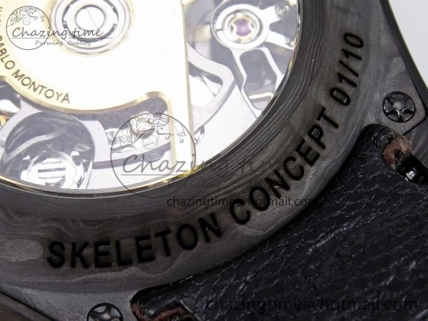 Daytona DIW Carbon DIWF Best Edition Skeleton YG Arabic Dial on Brown Nylon Strap SA4130