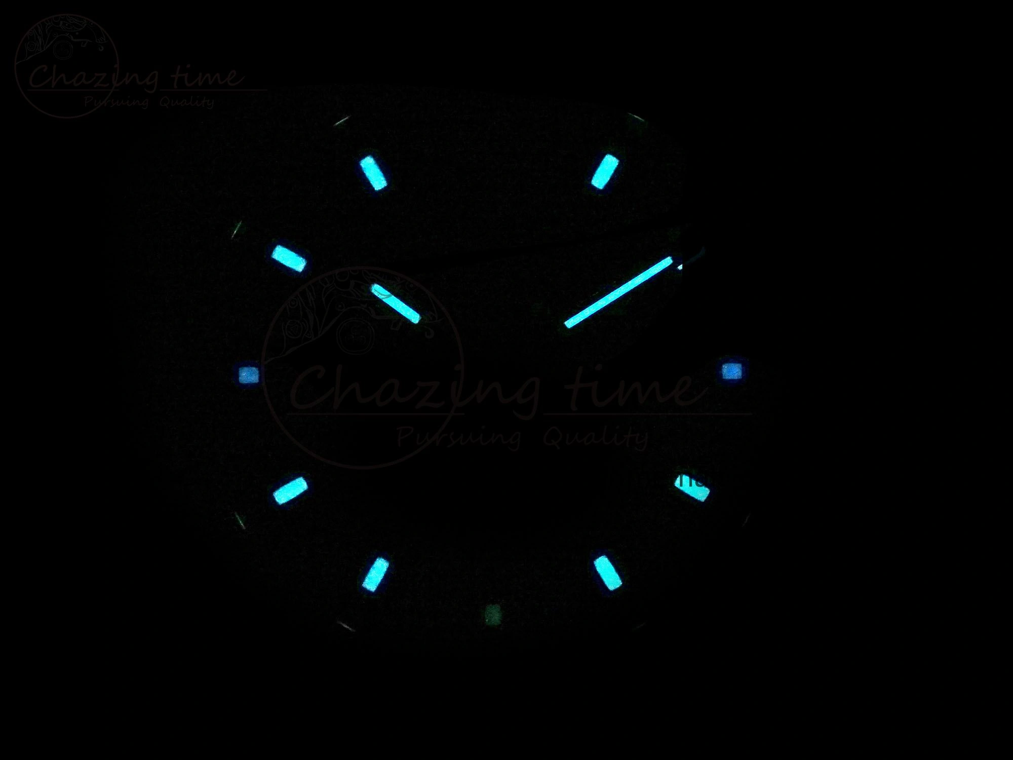 Daytona DIW Carbon N6F 1:1 Best Edition Black Blue Dial on Black Nylon Cald Leather Strap SA4130