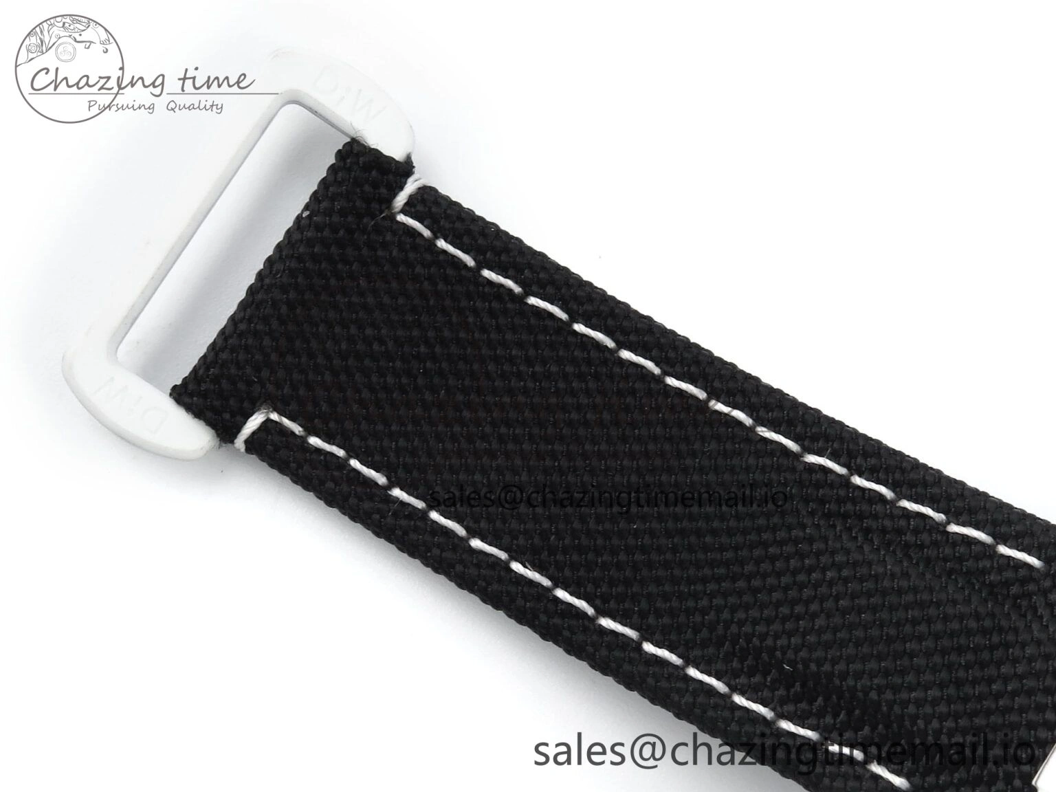 Daytona DIW Carbon N6F 1:1 Best Edition Black Blue Dial on Black Nylon Cald Leather Strap SA4130