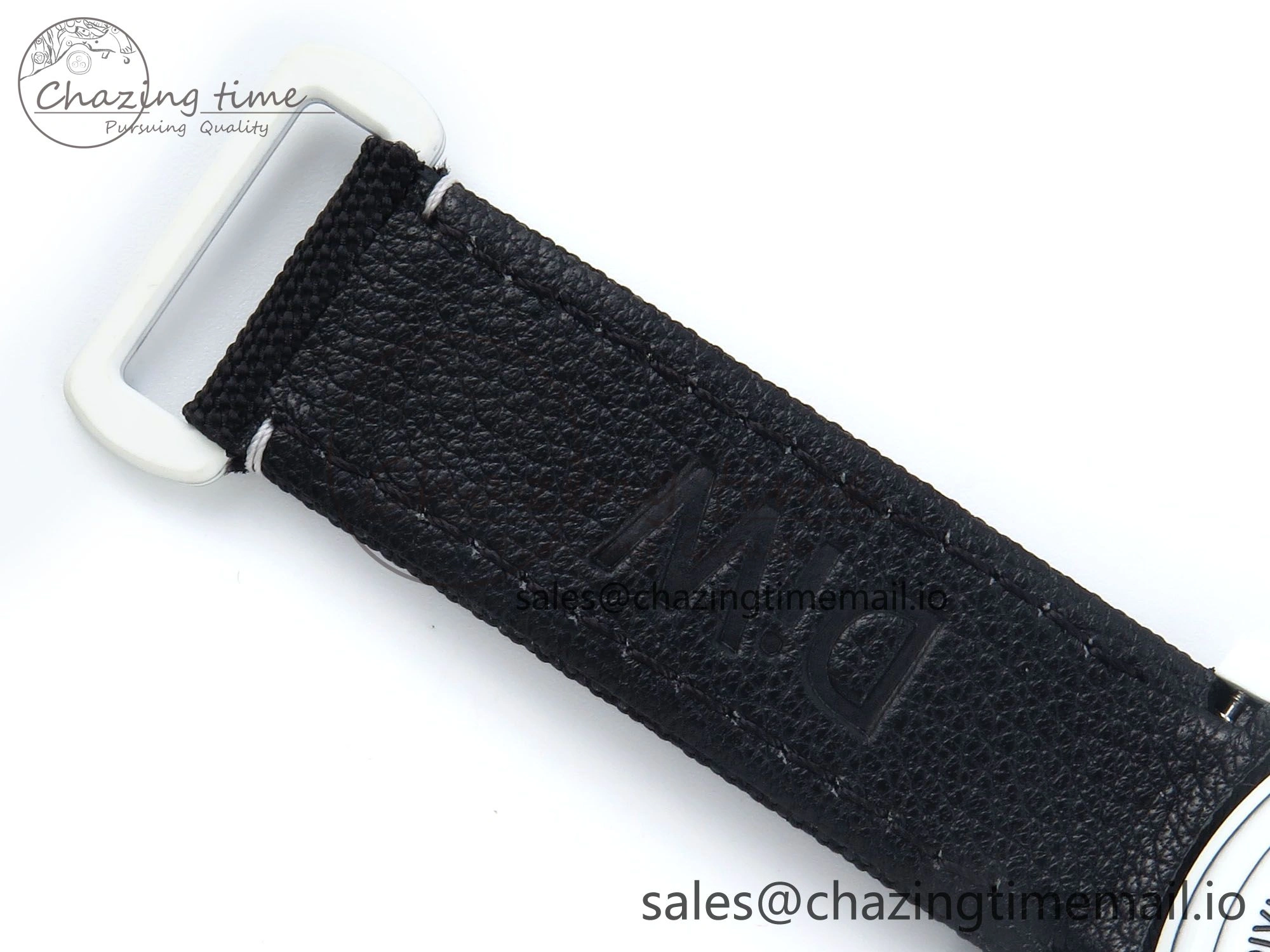 Daytona DIW Carbon N6F 1:1 Best Edition Black Blue Dial on Black Nylon Cald Leather Strap SA4130