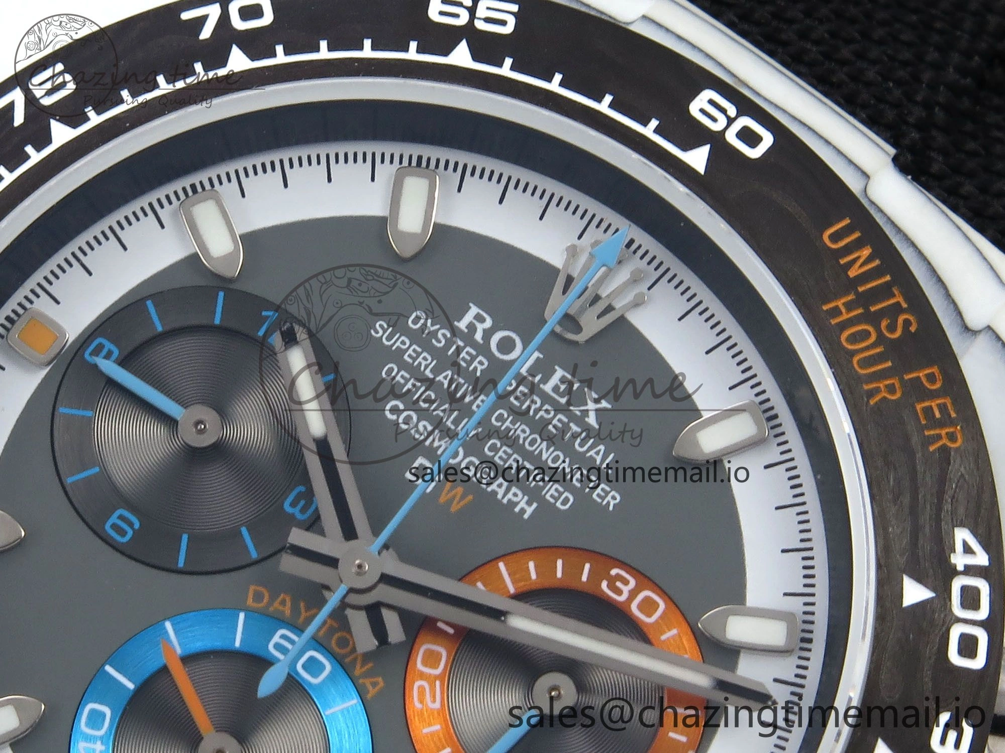 Daytona DIW Carbon N6F 1:1 Best Edition Gray Dial on Black Nylon Strap SA4130