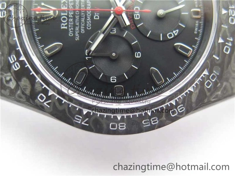 Daytona DIW Carbon Noob 1:1 Best Edition Black Dial on Nylon Strap SA4130