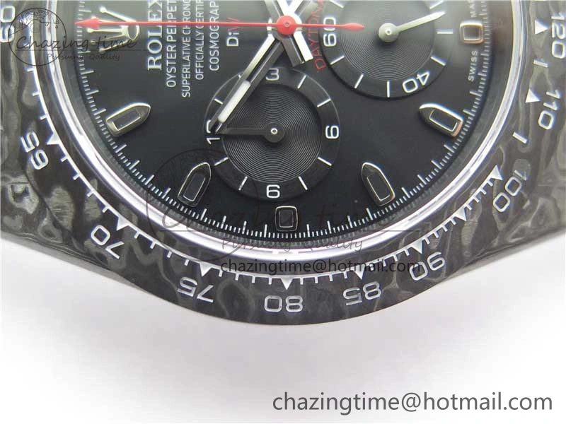 Daytona DIW Carbon Noob 1:1 Best Edition Black Dial on Nylon Strap SA4130