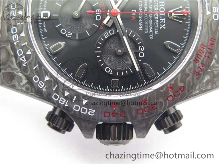 Daytona DIW Carbon Noob 1:1 Best Edition Black Dial on Nylon Strap SA4130