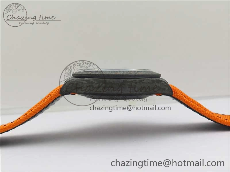 Daytona DIW Carbon Noob 1:1 Best Edition Black Orange Dial on Orange Nylon Strap SA4130
