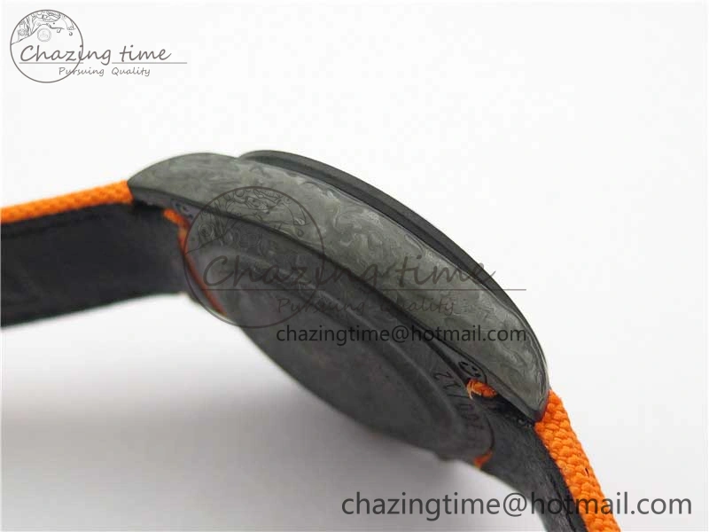 Daytona DIW Carbon Noob 1:1 Best Edition Black Orange Dial on Orange Nylon Strap SA4130