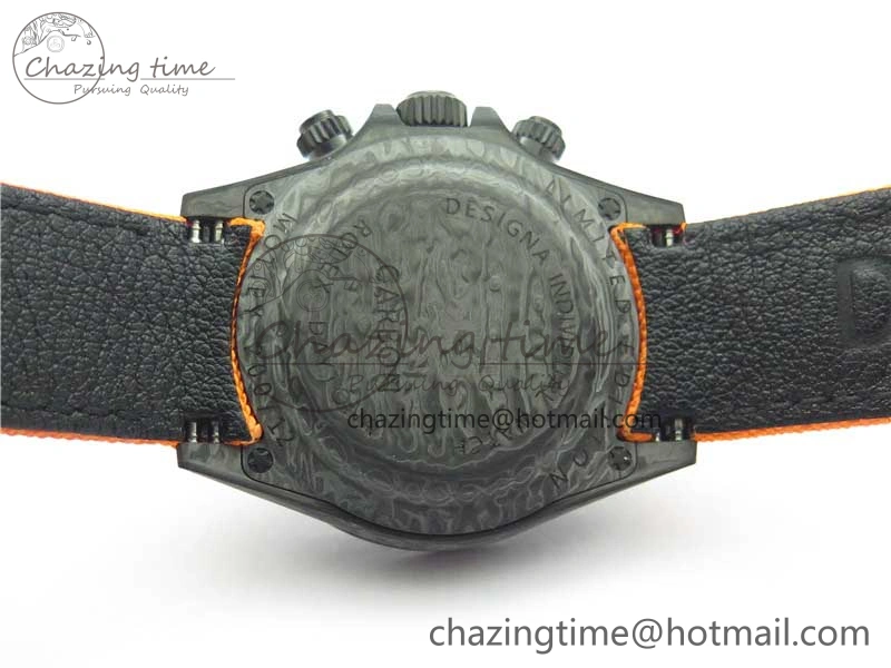 Daytona DIW Carbon Noob 1:1 Best Edition Black Orange Dial on Orange Nylon Strap SA4130