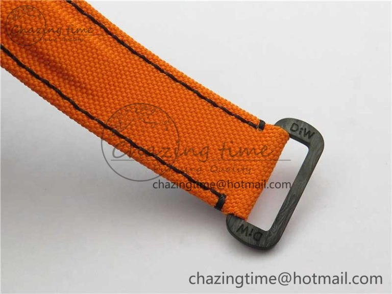 Daytona DIW Carbon Noob 1:1 Best Edition Black Orange Dial on Orange Nylon Strap SA4130