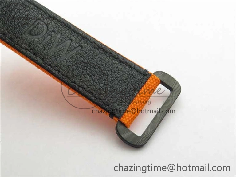 Daytona DIW Carbon Noob 1:1 Best Edition Black Orange Dial on Orange Nylon Strap SA4130