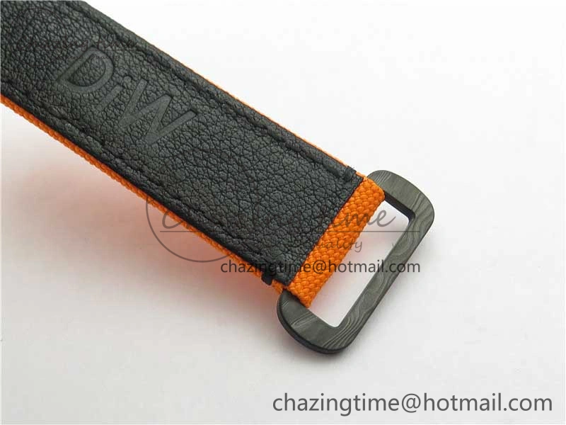 Daytona DIW Carbon Noob 1:1 Best Edition Black Orange Dial on Orange Nylon Strap SA4130