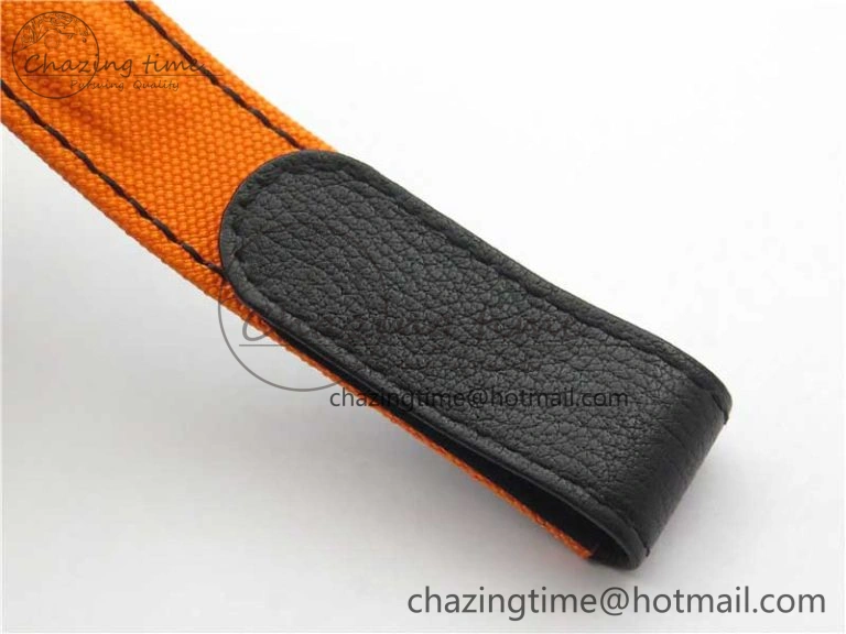 Daytona DIW Carbon Noob 1:1 Best Edition Black Orange Dial on Orange Nylon Strap SA4130
