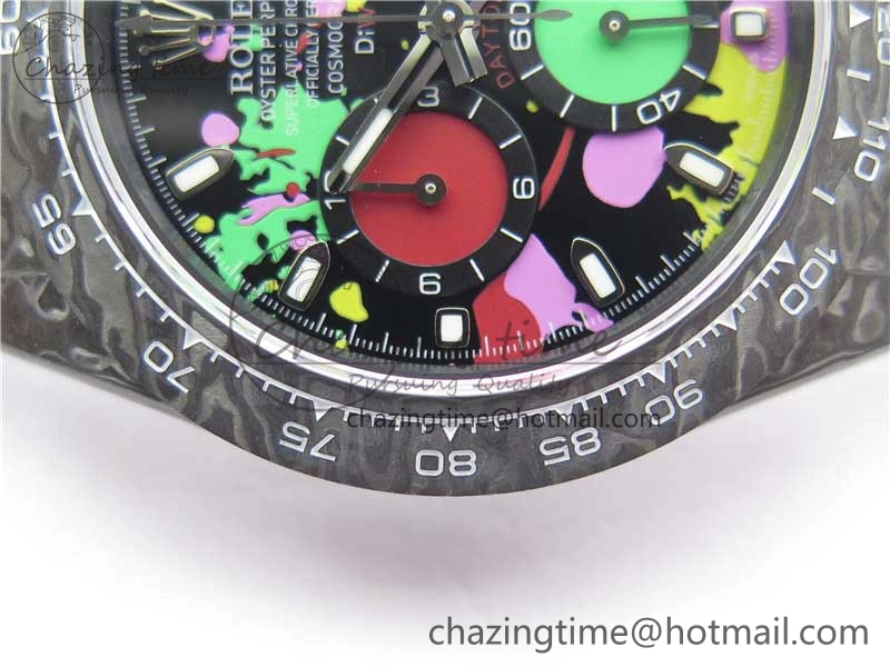 Daytona DIW Carbon Noob 1:1 Best Edition Colourful Dial on Nylon Strap SA4130
