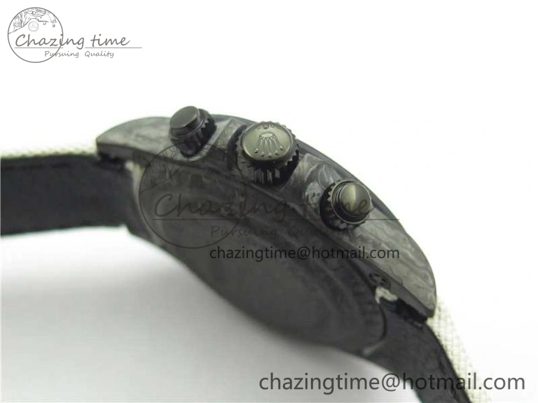 Daytona DIW Carbon Noob 1:1 Best Edition White Black Dial on Nylon Strap SA4130
