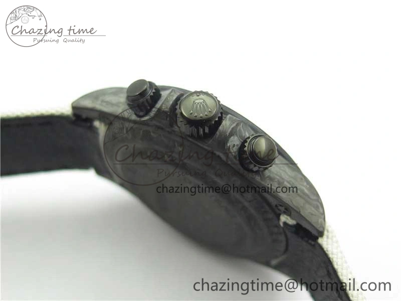 Daytona DIW Carbon Noob 1:1 Best Edition White Black Dial on Nylon Strap SA4130