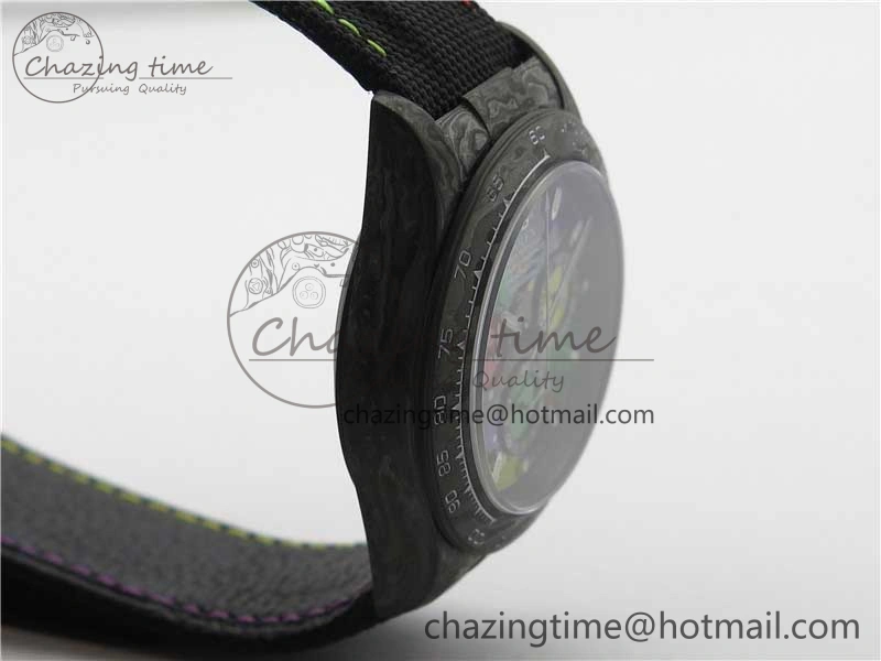 Daytona DIW Carbon OMF Best Edition Black Colorful Dial on Black Nylon Strap A4130