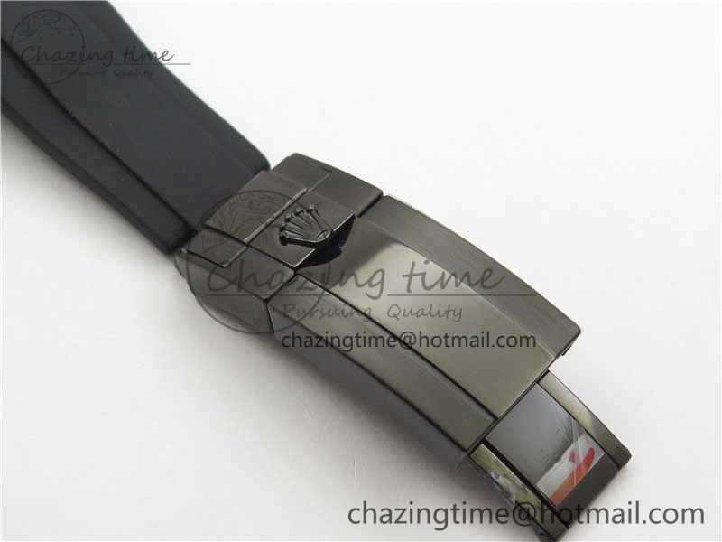 Daytona DIW Carbon OMF Best Edition Black Dial Numbers Markers on Black Rubber Strap A4130