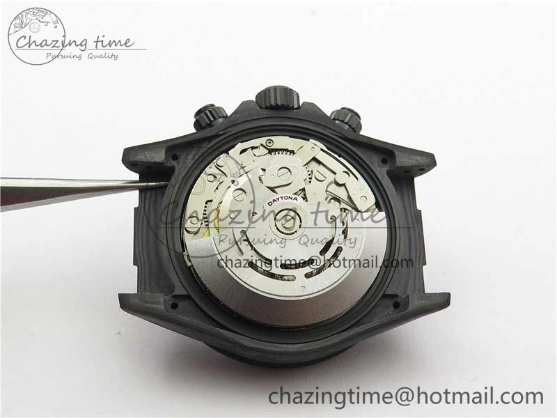 Daytona DIW Carbon OMF Best Edition Black Dial on Deep Blue Nylon Strap A4130