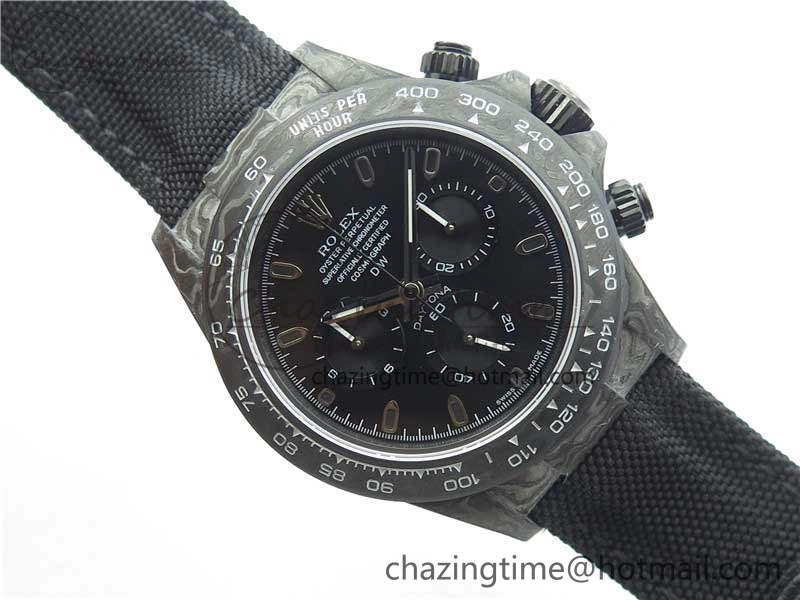 Daytona DIW Carbon OMF Best Edition Black Black Dial on Black Nylon Strap A4130