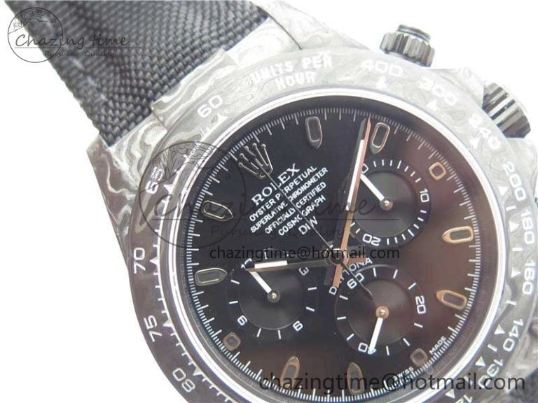 Daytona DIW Carbon OMF Best Edition Black Black Dial on Black Nylon Strap A4130