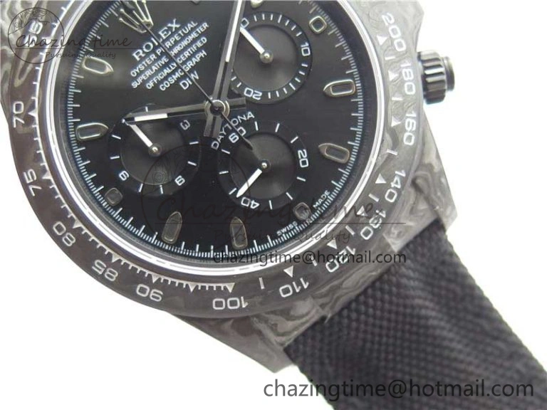 Daytona DIW Carbon OMF Best Edition Black Black Dial on Black Nylon Strap A4130