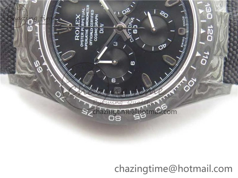 Daytona DIW Carbon OMF Best Edition Black Black Dial on Black Nylon Strap A4130