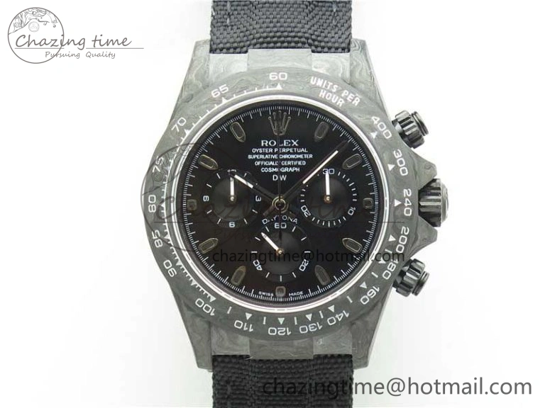 Daytona DIW Carbon OMF Best Edition Black Black Dial on Black Nylon Strap A4130
