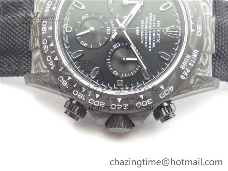 Daytona DIW Carbon OMF Best Edition Black Black Dial on Black Nylon Strap A4130