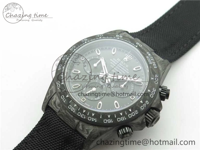 Daytona DIW Carbon OMF Best Edition Black Black Dial on Black Nylon Strap A4130