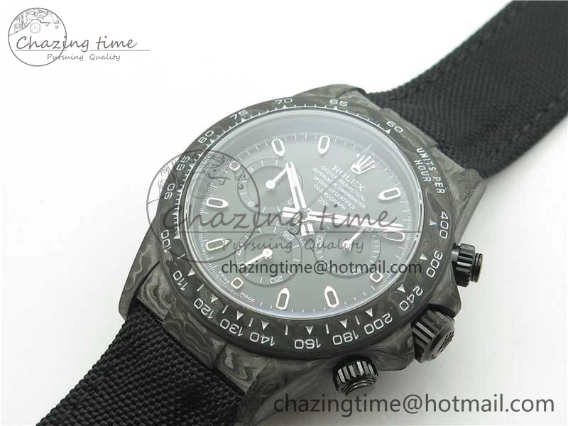 Daytona DIW Carbon OMF Best Edition Black Black Dial on Black Nylon Strap A4130