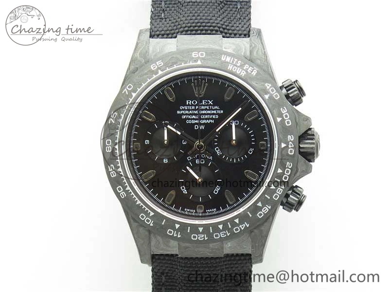 Daytona DIW Carbon OMF Best Edition Black Black Dial on Black Nylon Strap A4130