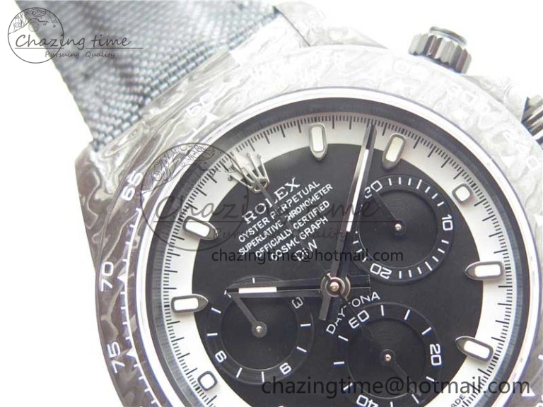 Daytona DIW Carbon OMF Best Edition Black White Dial on Black Nylon Strap A4130