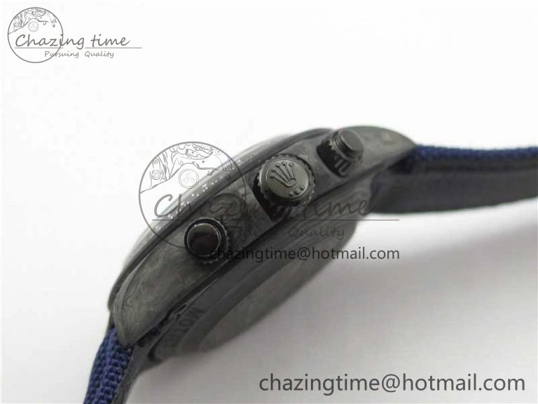 Daytona DIW Carbon OMF Best Edition Blue Paint Dial on Deep Blue Nylon Strap A4130