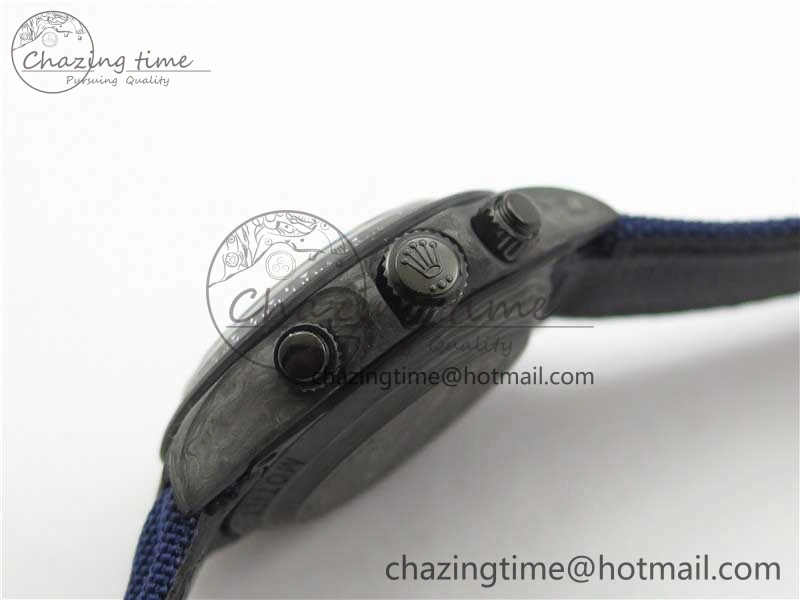 Daytona DIW Carbon OMF Best Edition Blue Paint Dial on Deep Blue Nylon Strap A4130