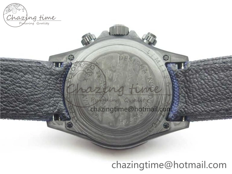 Daytona DIW Carbon OMF Best Edition Blue Paint Dial on Deep Blue Nylon Strap A4130