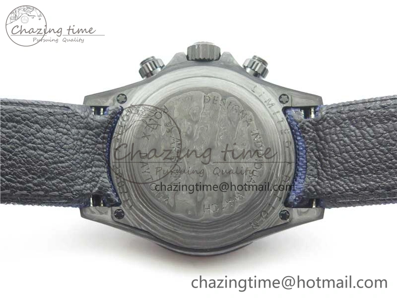 Daytona DIW Carbon OMF Best Edition Blue Paint Dial on Deep Blue Nylon Strap A4130