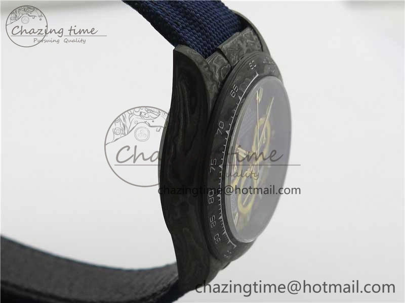 Daytona DIW Carbon OMF Best Edition Blue Paint Dial on Deep Blue Nylon Strap A4130