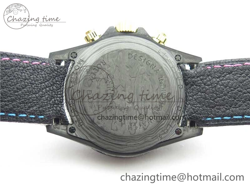 Daytona DIW Carbon OMF Best Edition Blue Pink White Dial on White Nylon Strap A4130